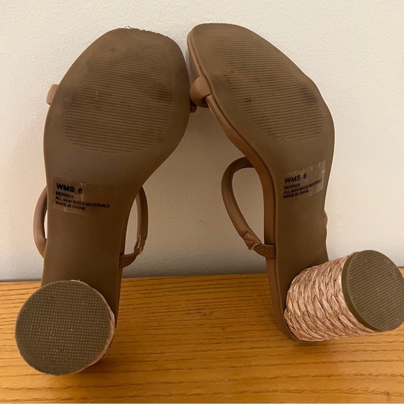 {DV Dolce Vita} Merrick Brown Strappy Slip-On Heels - Picture 8 of 8